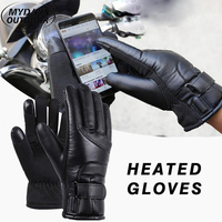 Mydays Tech Gant Chauffant d'Hiver Étanche avec Batterie Rechargeable Électrique S0ki, Sûreté pour la Randonnée et le Cyclisme