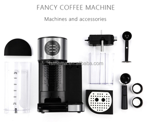 Thema Nouvelle Arrivée Offre Spéciale 2in1 Haute Pression Espresso Café <span class=keywords><strong>Et</strong></span> Lait Machine Maker Avec Lait Boîte Cruche Réservoir Mousse Mousse Maker - Product Image 6