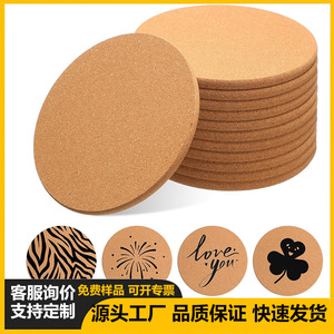 Posavasos Redondos de Madera de Color Sólido, Madera Natural Ecológica Biodegradable, Venta al por Mayor de Fábrica TW9697 - Product Image 5