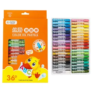 儿童蜡笔油粉刷学生文具用品批发婴儿绘画涂鸦12至36色100套装EN71