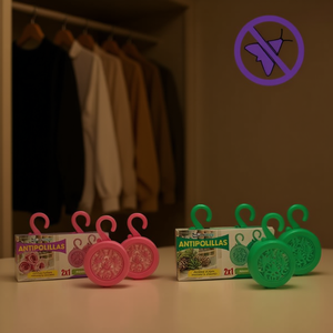 Antipolilla 2x1 Moth Repellent Clothes Protector Hanging Scented Discs - Product Image 3