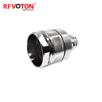 Konektor Koaksial RF Clamp L29 DIN Male Plug 7/16 Berkualitas Tinggi untuk Kabel Feeder Busa 1-5/8" untuk Komunikasi