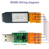 N434e01 Sensor Suhu dan Kelembapan NTC RS485 Terintegrasi Modbus RTU Monitor untuk Layar Konfigurasi Panel Sentuh PLC