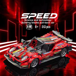 Modellino Auto da Corsa RC 1:18 in Blocchi da Costruzione Educativi Personalizzabili Giocattolo Fai-da-Te per Bambini in Plastica ABS - Product Image 3