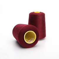 Vente en gros usine teinture 120 grammes 100% fil à coudre en polyester filé 40/2 5000 mètres
