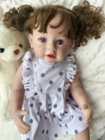 Poupée bébé reborn fille nouveau-née Littlerslove de 22 pouces, réaliste, corps entier en silicone, mini jouet modèle pour filles