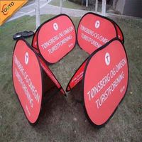Panneau directionnel événementiel, bannière pop-up à cadre, support en A horizontal pour publicité extérieure, salon professionnel, exposition, stand d'installation