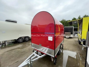 Mai che tùy chỉnh di động màu đỏ thực phẩm Trailer kem xe tải thức ăn nhanh giỏ hàng - Product Image 2