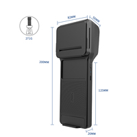 Lecteur de codes-barres Symcode MJ-Q20B avec clip de sauvegarde pour téléphone NFC, impression thermique, 250 scannages/s, format A4, interface TTL/USB/COM, capteur CMOS