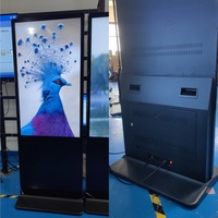 Totem de signalisation numérique verticale 2k 4k Full HD 42 49 50 55 65 pouces avec pied pour l'intérieur Kiosque à écran tactile avec affichage publicitaire
