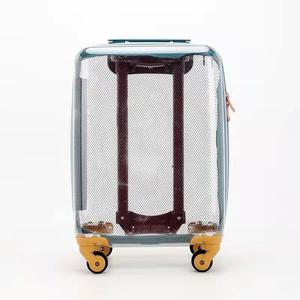 Leavesking Moda Estilo Niños Equipaje Novedad Maletas Azul y <span class=keywords><strong>transparente</strong></span> Llevar en <span class=keywords><strong>Maleta</strong></span> de viaje Equipaje 14 "20" pulgadas - Product Image 5