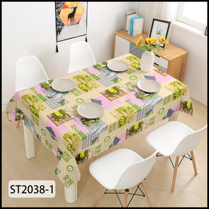 Nappe rustique imperméable, résistante à l'huile et à <span class=keywords><strong>la</strong></span> chaleur, facile à nettoyer, motif patchwork olivier méditerranéen, pour salle à manger et terrasse - Product Image 1