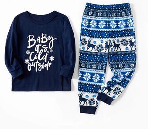 Conjunto de Pijamas Personalizados de Natal Azul Marinho com Estampas de Renas, Suporte para MOQ 1 unidade, Dropshipping POD, Mockup Grátis, Pijamas Combinando - Product Image 3
