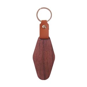 Porte-clés personnalisé avec gravure de nom et logo, artisanat DIY, cadeaux promotionnels d'entreprise, faveurs de mariage, pendentif en bois pour voiture ou sac - Product Image 4