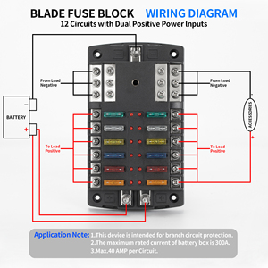 12 vías 24V coche SafetyHub hoja portafusibles cajas Marin <span class=keywords><strong>Camper</strong></span> impermeable advertencia LED <span class=keywords><strong>caja</strong></span> <span class=keywords><strong>de</strong></span> bloque <span class=keywords><strong>de</strong></span> <span class=keywords><strong>fusibles</strong></span> 12V con <span class=keywords><strong>fusibles</strong></span> ATO ATC - Product Image 3