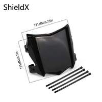 Plaque d'immatriculation avant moto ShieldX pré-percée en PP noir brillant, accessoires de rechange compatibles avec Surron Light Bee X, vélo électrique tout-terrain
