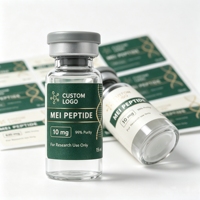 Étiquette autocollante pour flacon de peptides 59 Cryo Proof RUO Lab, étanche, anti-décollage, résistante aux basses températures, autocollant pour échantillons