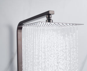 New Brushed <strong>Bronze</strong> Exposed Wall Mounted Complete Bathroom Thermostatic Rain <strong>Shower</strong> Set with Hand <strong>Shower</strong> - Product Image 2