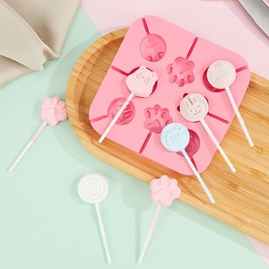 Molde de silicona desechable AC Cartoon para piruletas, forma irregular, solo lavar a mano, herramientas de repostería DIY para el hogar, para pudín de queso casero 1 - Product Image 1