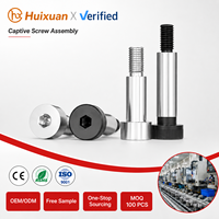 Tornillo de Acero Inoxidable Ranurado con Hombro, Métrico, de Alta Precisión, para CPU Industrial, Piezas Mecánicas, 304 SS