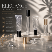 Flacon de parfum en verre rechargeable de luxe avec bille roll-on, 5ml, 10ml, 15ml, 30ml