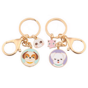 LLavero de Metal esmaltado para mujeres y niñas, <span class=keywords><strong>portallaves</strong></span> de lujo, hecho en casa, Kirsite, Anime - Product Image 4