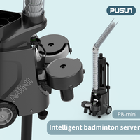 PUSUN PB MINI PRO OEM Machine d'entraînement de badminton intelligente et réglable avec lanceur télécommandé pour 52 balles