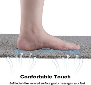 Alfombrillas de Baño Antideslizantes de PVC Personalizadas CF, Alfombrilla de Ducha Suave y Texturizada con Drenaje y Base Antideslizante - Product Image 6