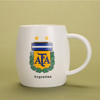 Mug en céramique en gros avec emblème de l'équipe nationale, idéal pour bars, restaurants, événements, souvenirs et cadeaux