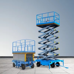 2025 Xây Dựng Mới tự hành giàn giáo điện nâng 4/6/8/10M cắt kéo theo dõi với tải trọng 500kg cho khách sạn - Product Image 3