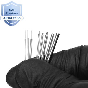 ASTM F136 14/16/18G دبوس الإدراج تفتق الأنف ثقب الأنف دفع في أقراط الجسم موضوع الأنف والأنف أداة الثقب - Product Image 3