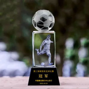 Professional Custom Crystal Block 3d Laser Crystal Trophy Baseball Trophy Awards