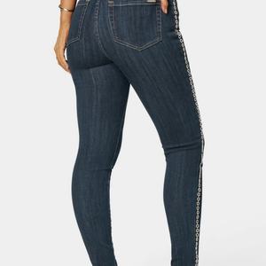 Jeans Ajustados de Cintura Alta con Pedrería para Mujer, Pantalones de Mezclilla Elásticos y Transpirables, Estilo Casual, Nuevos, OEM - Product Image 3