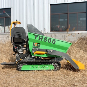 Мини-гусеничный самосвал-погрузчик 500 кг, многофункциональный портативный бензиновый гусеничный самосвал, высокоэффективный для строительства и сада - Product Image 6