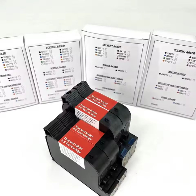 42ML Black Solvent-based Ink Cartridge Compatible IQ800, Hp2590,2588+, Suitable for Industrial Inkjet Printers.