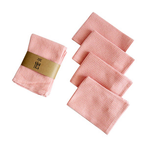 Paño de cocina cuadrado de algodón tipo gofre Bling Home, 100% algodón absorbente, juego de cuatro toallas de cocina - Product Image 4