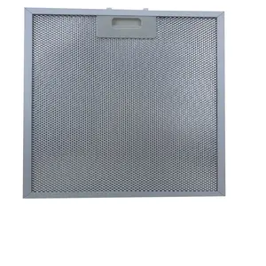 Popular slant cooker hoods washable metal aluminum grease collection metal web filter