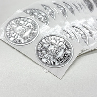 Rouleaux d'étiquettes personnalisées écologiques OEM/ODM, autocollants avec emblème de taureau en relief doré