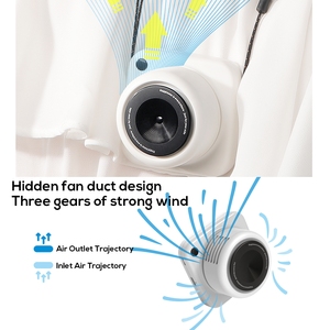 Ventilador de Cuello Silencioso Pluska G01 de 3 Velocidades, Mini Ventilador Portátil con Clip para Cintura, Recargable de 800 mAh, 2 en 1, para Exteriores - Product Image 2