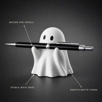 Porte-stylo fantôme d'Halloween Kawaii en résine, organisateur de bureau mignon, décoration effrayante, cadeau fantaisie, vente en gros, OEM, logo personnalisé