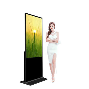 Soporte de suelo 32-75 pulgadas Android Vertical LCD Publicidad EE. UU. UE Almacén Pantalla táctil Señalización digital Monitores de pantalla - Product Image 4