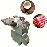 Industriële groente- en fruit snijmachine, geschikt voor uien, mango's, ham, appels, gember, aardappelen, wortelen; snijmachine voor blokjes en dobbelstenen.