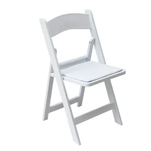 Yeni tasarım katlanır parti beyaz katlanır sandalye etkinlikleri restoran parti düğün