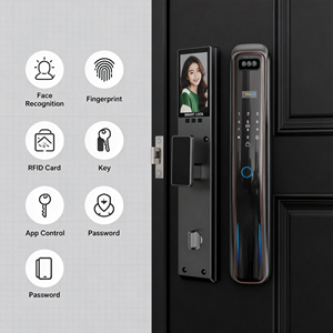 Cerradura Inteligente para Puerta con Control Remoto Tuya, Alta Seguridad, Precio de Fábrica, <span class=keywords><strong>C</strong></span>ámara Wifi, Reconocimiento Facial y de Huellas Dactilares, con Múltiples Idiomas - Product Image 4