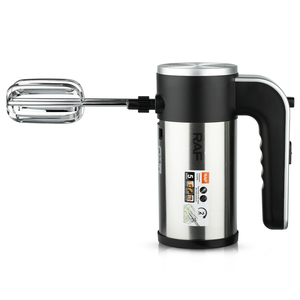 Mezclador de mano RAF 450W de alta potencia 5 ajustes de velocidad con base giratoria 360 agitación de doble varilla y tazón de acero inoxidable fácil de limpiar - Product Image 4