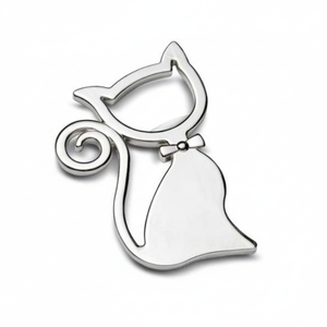 Apribottiglie Magnetico a Forma di Gatto in Acciaio Inossidabile, Utensile Decorativo da Cucina - Product Image 2