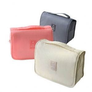 Trousse de Toilette/Maquillage Portable Grande Capacité en Tissu Sergé Imperméable avec Crochet de Suspension – Idéale pour Cadeaux d'Affaires - Product Image 4