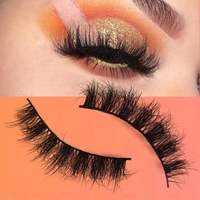 Cils artificiels 5D en faux vison moelleux faits à la main, 8-12 mm, cils courts naturels en bande, marque privée, logo personnalisé, fournisseur de cils 3D
