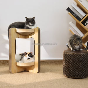 Tempat tidur kucing lapisan ganda ramah lingkungan isi ulang kardus kucing <span class=keywords><strong>Lounge</strong></span> - Product Image 4