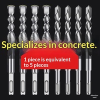 Foret électrique à double queue en alliage de 6 mm haute résistance pour béton et maçonnerie, compatible avec les perceuses à percussion – Fabriqué en Chine